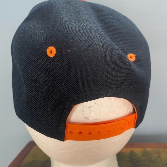 Seventy Seven Blank Orange And Blue Snapback Hat♠️ - Picture 5 of 5
